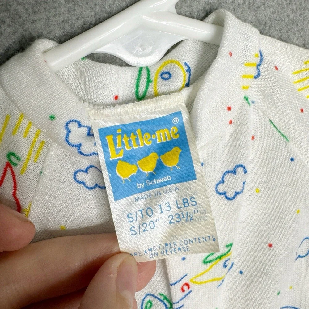 Vintage Lot 80s 90s Little Me Baby Boys Footie Sleeper Up To 13 Lbs 0-3‎ Month